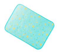 Luxshiny Esterilla Refrescante para Mascotas Verano, Manta de Seda Helada Lavable, Colchoneta Transpirable 50x70 Cm Color Azul Fruta, Tapete para Perros y Gatos Interior y Exterior