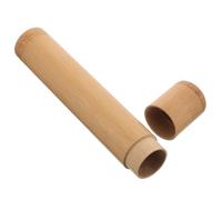 Luxshiny Estuche Humidor de Bambú para Tubo de Cigarro, Caja Pequeña Portátil Cierre Hermético, Uso Versátil en Oficina y Hogar, Altura Compatible Cigarros de 1,8 CM Diámetro