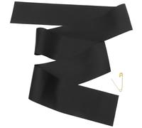 Luxshiny Faja Negra de Algodón DIY Alfiler, Banda para Fiesta y Despedida de Soltera, Accesorio Portátil para Graduación, Cumpleaños y Boda, Artículo Versátil para Decoración y Fotografía