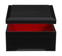 Luxshiny Fiambrera de Sushi Japonesa Rectangular con Compartimentos Inteligentes, Ligera Abs con Diseño Elegante y Textura Madera para Picnic al Aire Libre