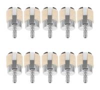 Luxshiny Filtro de Combustible para Motosierra 52/58, Paquete 10 Piezas Filtro de Lana y Marco Metálico, Repuesto para Mantenimiento de Motor y Filtrado de Impurezas en Herramientas