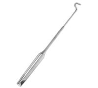 Luxshiny Gancho de Acero Inoxidable para Atizador de Fuego con Mango Ergonómico, Herramienta Resistente para Chimenea, Fogata y Barbacoa en Exterior, Accesorio para Gestión Segura de Leña