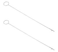 Luxshiny Gancho de Acero Inoxidable para Tejer 2piezas, Herramienta de Costura para Girar y Pasar Tubos, Accesorio Práctico para Knitting y DIY