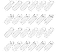 Luxshiny Gancho para Varilla de Persiana 24 Piezas, Accesorios Transparentes de PVC para Persianas Verticales, Repuesto Práctico para Reparación y Mantenimiento Hogar