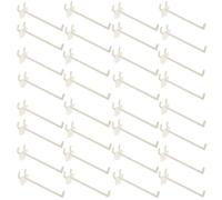 Luxshiny Ganchos 50 Espacio de 2 Cm para Tableros Perforados de Abs para Almacenar Herramientas Resistentes, Fáciles de Fijar y Retirar, para Almacenar Herramientas en Talleres y Garajes