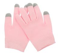 Luxshiny Guantes Hidratantes de Gel Rosa para Cuidado de Manos Secas, Algodón Transpirable y Función Táctil, 1 Par para Uso Nocturno y Spa en Mujeres