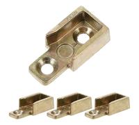 Luxshiny Herrajes para Cerraduras de Ventanas Abatibles, 4 Piezas de Placa de Bloqueo Metálica, Accesorio de Seguridad para Ventanas Residenciales