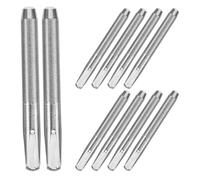 Luxshiny Herramientas de Afinación para Piano Kit de 10 Clavijas de Acero Plateado, Accesorios para Reparación y Ajuste de Cuerdas en Instrumentos de Teclado