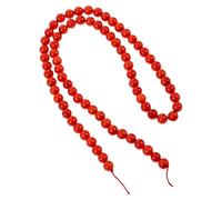 Luxshiny Hilo de Cuentas Redondas de Coral Rojo 5mm para Hacer Joyas, Pulseras y Collares, Fáciles de Ensartar, Textura Refinada para Ocasiones Obsequios y Uso Diario