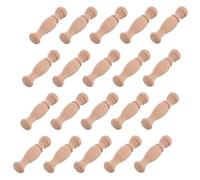 Luxshiny Husillos Decorativos de Madera Maciza 20 Pcs, Pilares Romanos Artesanales W 7.2x1.8 Cm para Manualidades en Hogar, Soporte y Decoración de Muebles, Barandillas y Vitrinas