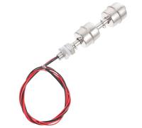 Luxshiny Interruptor de Flotador Doble para Control de Nivel de Agua Color Plata de Acero Inoxidable Capacidad 50w en Estanques y Electrodomésticos
