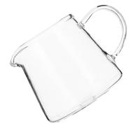 Luxshiny Jarra de Leche de Vidrio Transparente Asa de 550ml, Práctica y Conveniente para Café y Salsa de Miel Hogar