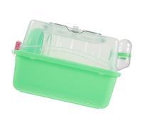 Luxshiny Jaula Creativa para Hámster con Ventana Panorámica y Base Desmontable para Roedores Pequeños