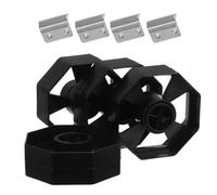 Luxshiny Juego de 4 Núcleos y Ruedas de Plástico para Dispensador de Cinta, Accesorios Compatibles Diámetro de Núcleo de 25mm y Rueda de 75mm para Oficina y Hogar