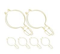 Luxshiny Juego de 6 Hebillas de Alambre Cierre de Metal para Tarros de Cristal, Accesorio para Recipientes Herméticos en Cocina y Conservación de Alimentos