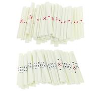 Luxshiny Juego de 88 Piezas de Accesorios para Apuestas de Mahjong, Palitos de Puntuación Y Herramientas para Juegos de Mahjong Chino Y Reuniones Sociales, 2.55 X 0.23 X 0.07 Pulgadas