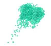 Luxshiny Juego de Dados Transparentes Verdes Miniatura de 500 Piezas, Dados Cuadrados de Plástico con Puntos Fáciles de Leer para Juegos de Mesa y Reuniones Familiares