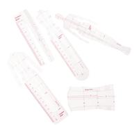 Luxshiny Juego de Reglas para Costura de Moda Femenina, Plantilla de Dibujo Curva, Regla de Diseño Humanoide Ligera y Versátil para Patronaje y Confección de Ropa, Herramienta de Medición