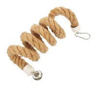 Luxshiny Juguete de Cuerda para Loro Columpio Espiral para Pájaros Pequeños Cuerda de Algodón para Trepar y Morder Accesorio de Colgante para Jaula de Aves