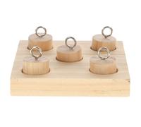 Luxshiny Juguete Interactivo para Loros y Periquitos de Material Sintético Resistente, Accesorio Que Reduce Agresividad y Mantiene Feliz al Pájaro en Casa