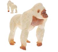 Luxshiny Juguete Modelo De Gorila Blanco Figura De Simio Realista Estatua De Animal De Bosque Juguete De Imitación Animal para Decoración De Vida Silvestre para Interior