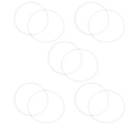 Luxshiny Junta Tórica de Silicona para Filtro de Agua 10 Piezas 10 Pulgadas Diámetro Interno 95 Mm Grosor 4 Mm para Purificador Doméstico Sellado Seguro y Duradero