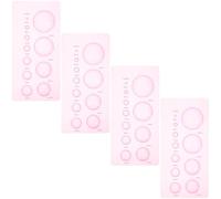 Luxshiny Kit de 4 Herramientas de Quilling de Papel Abs para Manualidades Diy, Molde Compacto de Media Esfera para Crear Flores y Muñecas en Filigrana 3d