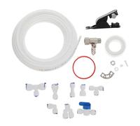Luxshiny Kit de Empalme de Tubo Pe Blanco para Máquina Espresso y Máquina de Hielo con 13 Accesorios de Alta Resistencia y Conexión Rápida para Purificadores de Agua