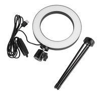 Luxshiny Lámpara Anillo LED 16 Cm con Soporte de Escritorio, Luz de Relleno para Teléfono Móvil, Luz para Videoconferencia y Transmisión Directa, Kit 2 Piezas para Fotografía y Maquillaje