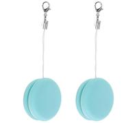 Luxshiny Limpiador de Pantalla de Teléfono Móvil Colgante Redondo 2 Piezas Toallitas Limpiadoras Pp, Silicona, Aleación de Aluminio y Cuerda para Limpieza de Pantalla del Teléfono