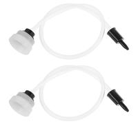 Luxshiny manguera de repuesto para sellado al vacío, 2 unidades, tubo flexible de vacío, adaptador de conexión, plástico blanco, para máquina de envasado al vacío