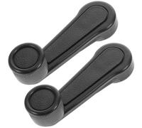Luxshiny Manivela de Ventana Manual Abs 2 Piezas para Puerta de Coche, Manija Resistente y Suave, Compatible Ventanas Delanteras y Traseras, Repuesto Automotor Versátil para Interior