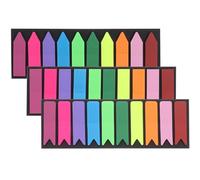 Luxshiny Marcadores Adhesivos para Libros Autoadhesivos 3 Juegos Transparentes Multicolor Pestañas de Índice en Forma de Flecha, Punta de Pescado y Rectas, Etiquetas Reutilizables