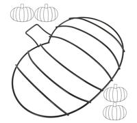 Luxshiny Marco de Alambre de Hierro Forma de Calabaza para Decoración de Halloween y Acción de Gracias, Diseño Único y Tacto Seguro, Adecuado para Puertas y Paredes