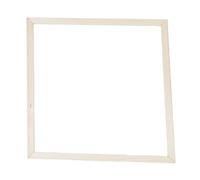 Luxshiny Marco de Madera Natural para Lienzo de 50x50 Cm Sistema Flexible de Montaje y Acabado Rústico para Colgar en Pared o Galería