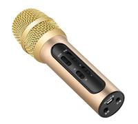 Luxshiny Micrófono Profesional para Cantar Inalámbrico Diafragma Grande, Carga USB, Batería de 400 Mah, Cuerpo de Aleación de Aluminio y Plástico, Adecuado para Iglesia y Fiesta
