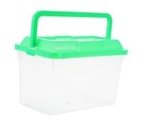 Luxshiny Mini Acuario Portátil Transparente con Asa Tanque Pequeño para Tortugas y Peces Caja de Plástico para Transporte y Cría de Mascotas Contenedor Versátil para Hamsters y Reptiles