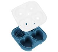 Luxshiny Molde de Silicona para Cubitos de Hielo Grandes Forma de Bola de Resistente al Frío Portátil para Cócteles Whisky Jugos y Bebidas Casa Bares y Fiestas