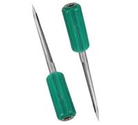 Luxshiny Muestreador de cereales de acero inoxidable y muestreador de arroz, 2 piezas, mango ergonómico de plástico, para granos y cemento, uso profesional y personal