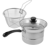 Luxshiny Olla de Cocina Multifuncional de Acero Inoxidable Diseño de Doble Capa, Vaporera para Cocinar Huevos y Gachas, Incluye Tapa y Rejilla para Uso Doméstico Estilo Varios estilos