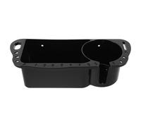 Luxshiny Organizador de Almacenamiento para Kayak de Pesca Soporte para Vaso, Resistente a Agua Salada, Material Abs Negro, Diseño Plano para Espacios Pequeños