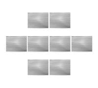 Luxshiny Paneles de Techo de Aluminio Corrugados en Miniatura 8 Piezas para Construcción de Casas Modelo Textura Realista y Fácil Instalación en Proyectos DIY
