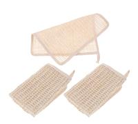 Luxshiny Paños Pack de 3 Piezas de Algodón y Ramio Toallas Faciales Suaves y Multifuncionales para Limpieza Delicada y Exfoliación Natural para Baño y Rostro