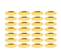 Luxshiny Papas de Oro de 30 Piezas Placas de Postres para Servir Platos de Papel para Fiestas de Cumpleaños de Bodas Aperitivos Pastel de Frutas Almuerzo Diseño Redondo 9 Pulgadas