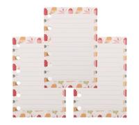 Luxshiny Papel de Hojas Sueltas A7 con Diseño Creativo y Patrón Colorido, 3 Piezas para Gestión Conveniente y Protección del Medio Ambiente en Casa o Tienda