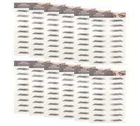 Luxshiny Papel de Transferencia de Agua Ideales para Probar Nuevas Formas de Cejas y Tinta de Soja 12 Pegatinas Impermeables Efecto Pelo Realista para Cejas