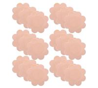 Luxshiny Parche de Acupuntura para Vientre 50 Unidades, Adhesivo y Transpirable, Diseño Floral de 8 Pétalos en Color Blanco y Piel, Almohadillas Absorbentes de Aceite para Alivio Muscular