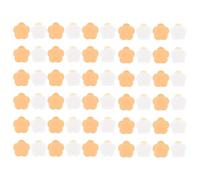 Luxshiny Parches de Acupuntura para Terapia de Puntos de Acupuntura en Tela No Tejida Transpirable en Forma de Flor de Ciruelo 6x6cm, Color Piel y Blanco, 100 Unidades en Oficina, Hogar