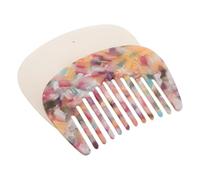 Luxshiny Peine de Acetato Mini para Mujer 2piezas Dientes Anchos y Material Flexible que Reduce la Electricidad Estática para Uso en Casa y Viajes