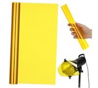 Luxshiny Película de Gel Corrector Amarillo 30cm X 200cm para Iluminación Led, Lámina Difusora Pet Flexible para Fotografía, Teatro y Eventos, Filtro de Luz para Ambientes y Estudio